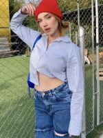 Camisa Rayas Cropped