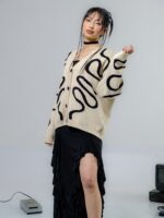 Cárdigan Unisex Ondas Tejido - Imagen 4