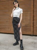 FALDA DARK GRID