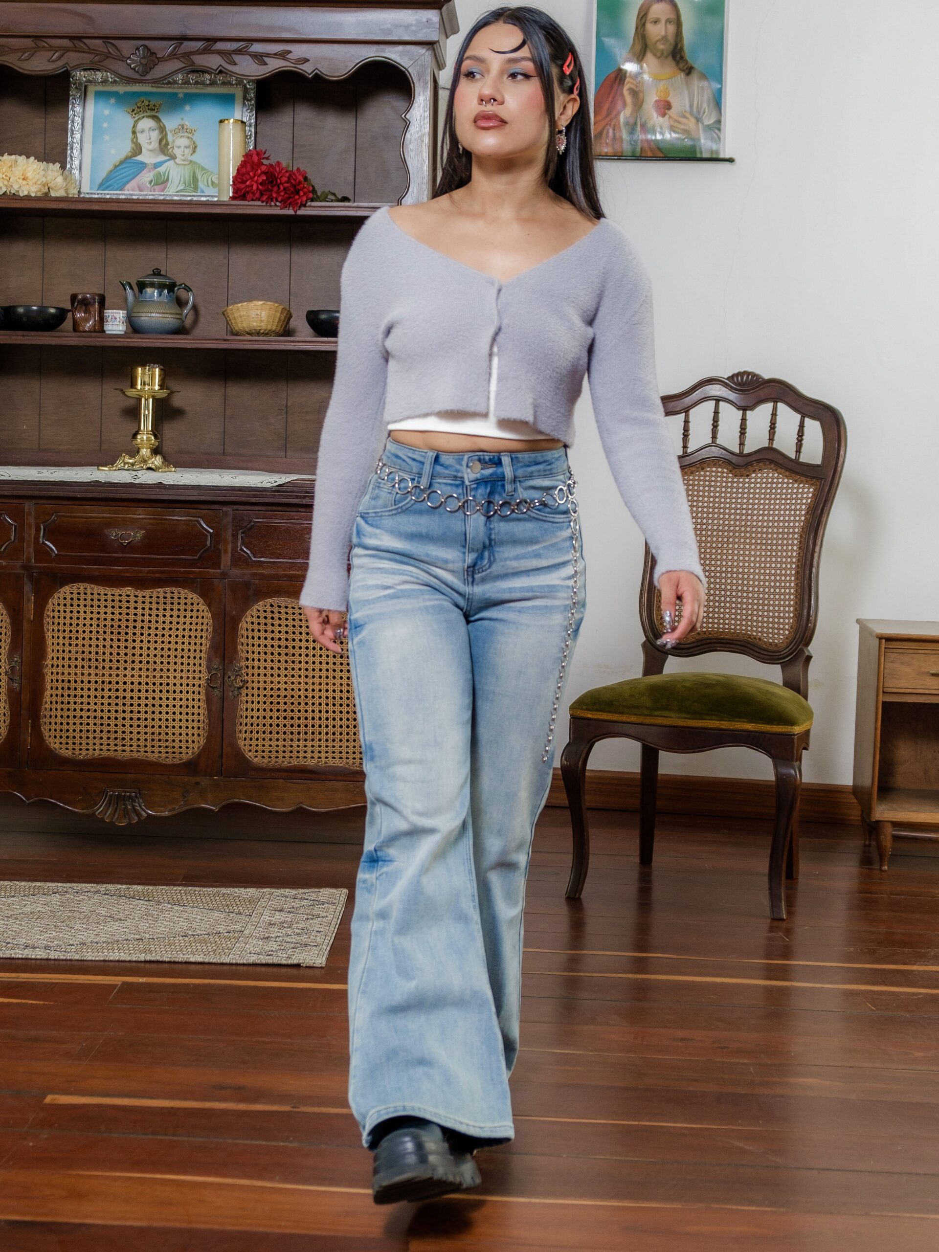 mayra-20 JEANS FLARE TÉRMICO - Imagen 1