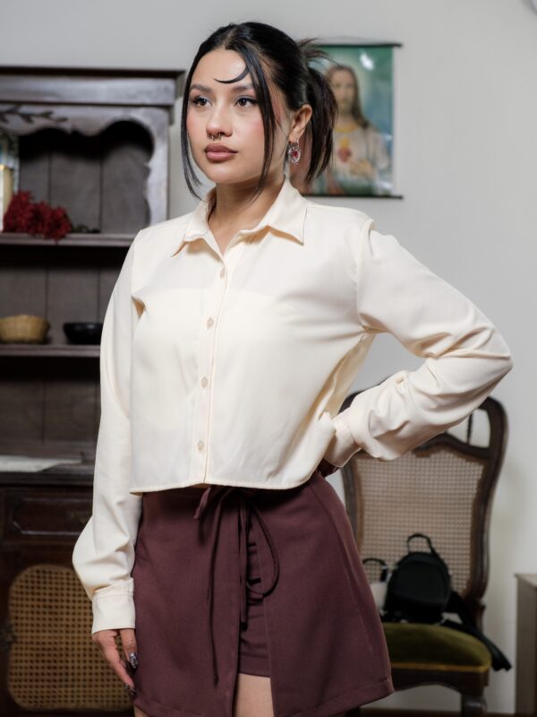 CAMISA VAINILLA CROP