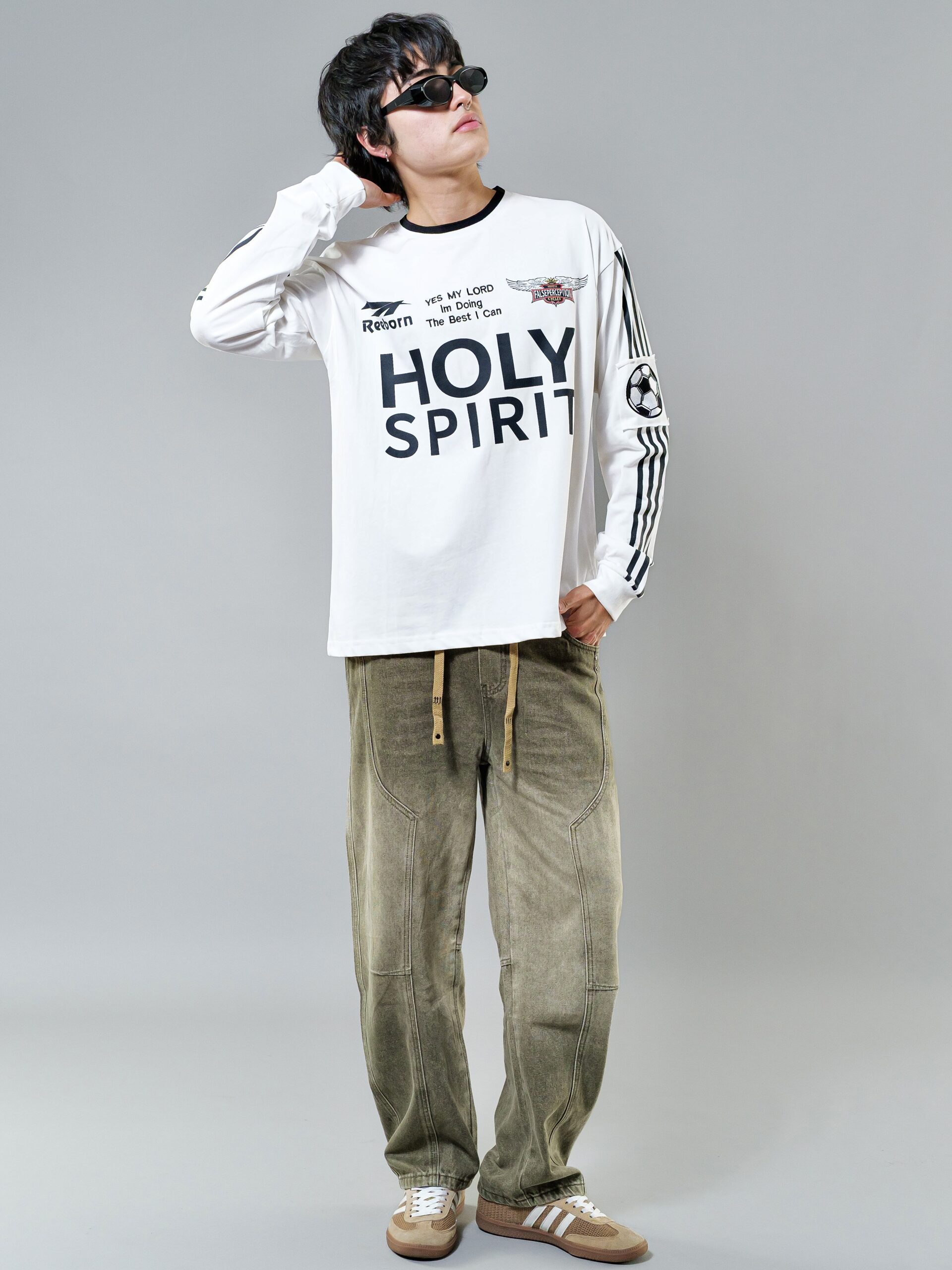 producto felipe-107 BAGGY WASHED OLIVE - Imagen 1