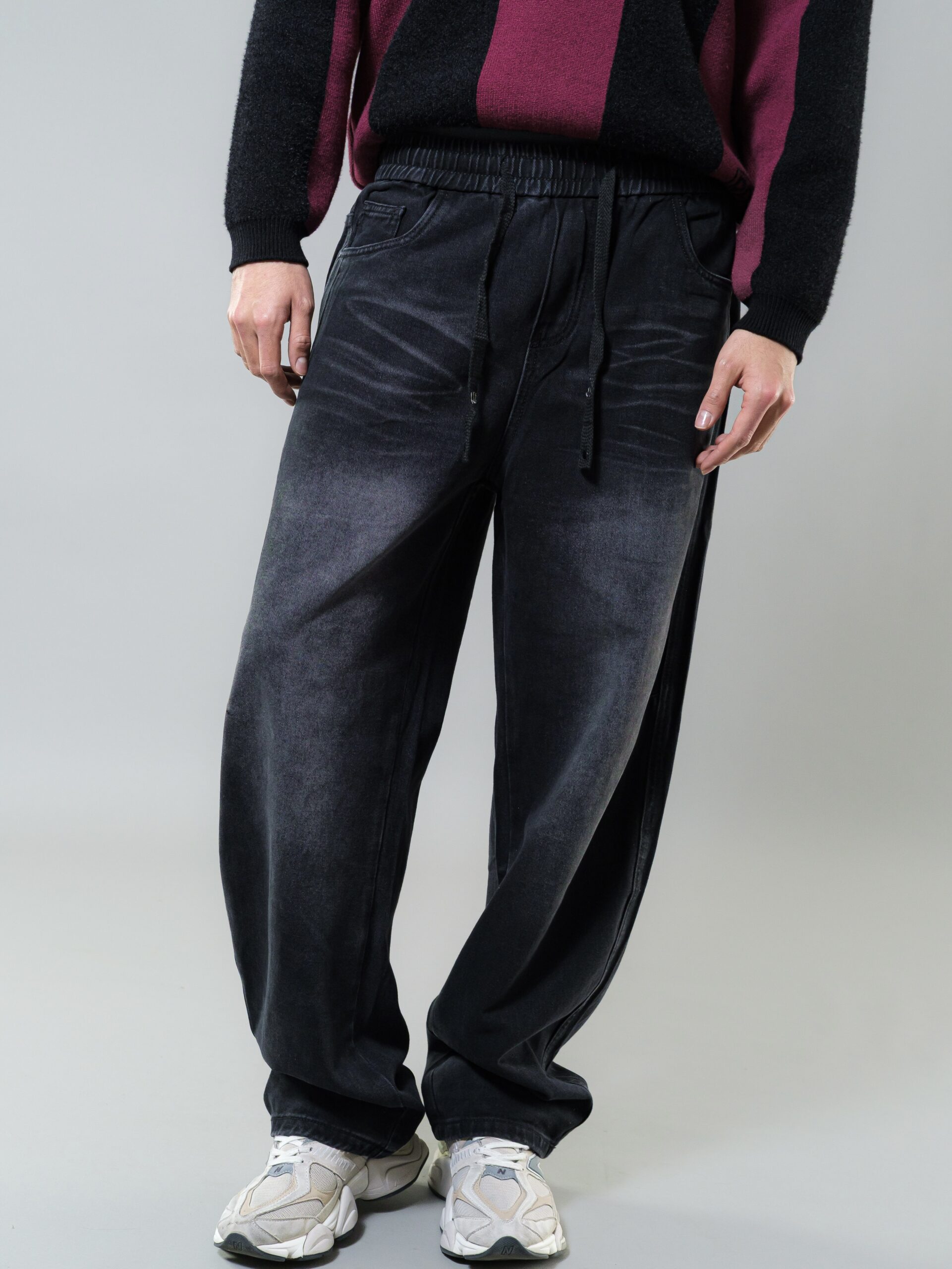 producto felipe-156 BAGGY WASHED BLACK - Imagen 1